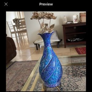Hand made perisan flower pot